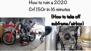 How to fix a carburetor on a 2020 NEW Crf150r [upl. by Nossaj2]