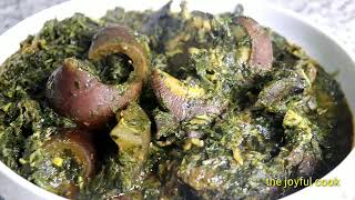 Afang Soup Recipe Nigerian Recipes [upl. by Atekihs329]