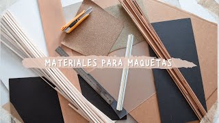 TODO sobre mis MAQUETAS  que materiales utilizo [upl. by Llerod241]