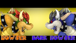 Sm4sh 3DS Bowser vs Dark Bowser [upl. by Paige]