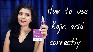 How to use kojic acid correctly for maximum results  the derma co kojic acid serum for pigmentation [upl. by Ehsom]