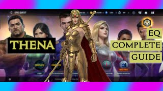 THENA FULL EPIC QUEST GUIDE  Marvel Future Fight [upl. by Elleirb]