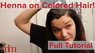 I used Henna on my Bleached  Colored Hair Full Tutorial  Henna Hair  Morrocco Method [upl. by Atinaej]