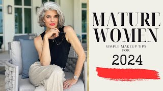 SIMPLE MAKEUP TIPS FOR MATURE WOMEN IN 2024  Nikol Johnson [upl. by Inaliak]