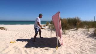 Beach Tent Set Up Video by Lovin Summer YouTubeHD [upl. by Eilsew]