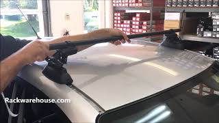 Yakima Skyline 8000148 Roof Rack System with Round Bars for Fixed Points Tracks Custom Installs [upl. by Leticia]