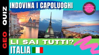 🟩⬜🟥 INDOVINA I CAPOLUOGHI DI REGIONE  Quiz Geografia 3 [upl. by Costa]