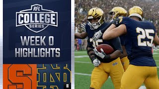 College Football 25 Syracuse vs 11 Notre Dame Week 0 Full Game Highlights  RFL College Series 7 [upl. by Eiralam656]