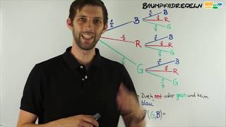 Baumpfadregeln So funktionierts  Baumdiagramm  Mathematik [upl. by Ednalrym682]