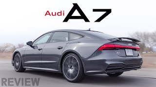 2019 Audi A7 Review  Business in the Front Party in the Back [upl. by Aisanahta]