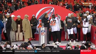 Bengals AFC Championship Trophy Presentation [upl. by Nnaeoj]