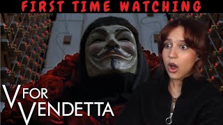 V FOR VENDETTA 2005 ♡ MOVIE REACTION  FIRST TIME WATCHING [upl. by Georgette]