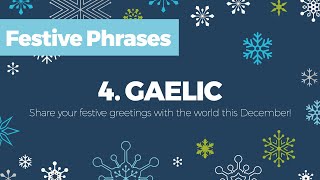 How to say quotMerry Christmasquot in Gaelic  Festive Phrases Advent Calendar Day 4 [upl. by Skoorb]