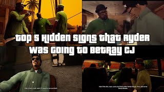 Top 5 Hidden Early Signs That Ryder Was Going To Betray CJ GTA San Andreas Lore Explained [upl. by Retha]