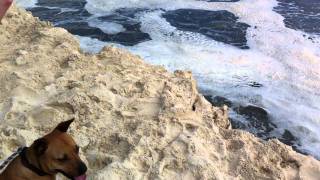 Beach Liquefaction Sink Hole  Inskip Point  Rainbow Beach 2 of 3 [upl. by Dlared]