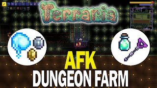 AFK Dungeon Mob Grinder  Ectoplasm Money amp Items Farm  Terraria Guide [upl. by Niamjneb83]