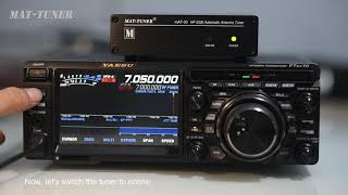 Yaesu FTDX10 transmitter how to use the mAT30 tunerPart 3 [upl. by Aizitel]