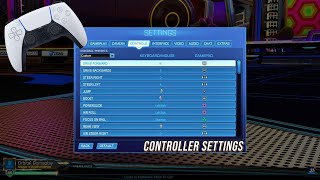 Rocket League The BEST CONTROLLER SETTINGS 2021 Pro Bindings  Controls [upl. by Kissner]