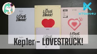 Unboxing Kep1er 케플러 LOVESTRUCK  Ktown4u POBs [upl. by Nahtan201]