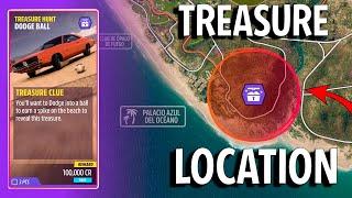 TREASURE HUNT DODGE BALL in Forza Horizon 5  Chest Location Autumn Season [upl. by Enyamrahc400]