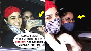 Raveena Tandon Daughter Rasha Thadani MASTI With Bollywood Reporters [upl. by Aicilet]