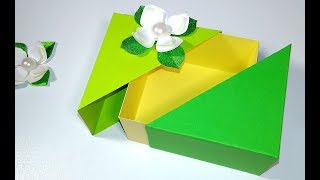 Unique DIY gift box with lid ANY SIZE you want EASY tutorial Easter gift box [upl. by Lee]