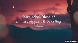 Xlimkid  Alone Lyrics Video [upl. by Llehcram]