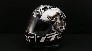 Arai CorsairX Limited Edition 2017 IOM TT Helmet 360° View [upl. by Montfort]