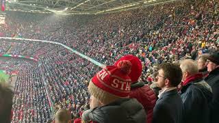 Guernsey Welsh Male Voice Choir lead the singing of the national anthems at the Principality Stadium [upl. by Hessler]