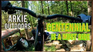 Centennial bike trail Fayetteville Arkansas is a must ride [upl. by Akelam]