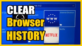 How to Delete Internet Search History ON PS4 Browser Tutorial [upl. by Helms]