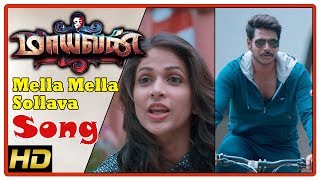 Maayavan Tamil Movie Scenes  Mella Mella Sollava Song  Lavanya helps Sundeep Kishan [upl. by Annovy]