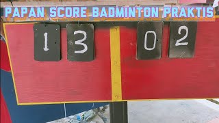 Papan Score Badminton Praktis [upl. by Crescint]