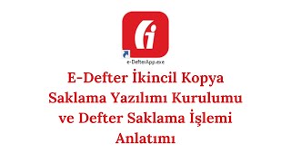 EDefter İkincil Kopya Saklama Uygulaması Detaylı Anlatımı Defter Yedeği Nasıl Yüklenir [upl. by Burdett]