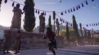 Ancient Olympic Games Greece Olympia City Tour Walkaround  Assassin Creed Odyssey [upl. by Anilec692]