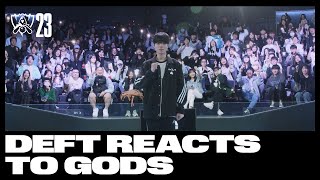 Deft Reacts to GODS  Worlds 2023 [upl. by Innoc949]