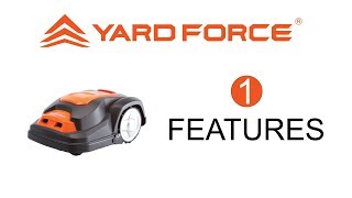 EN  Yard Force Robotic Mower Video Part 1  Features [upl. by Anawik609]