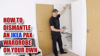 How to Dismantle an IKEA Pax Wardrobe by yourself [upl. by Retsae685]