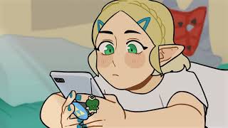 texting a zelink fan animation BOTW AU [upl. by Inneg458]