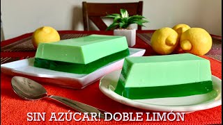 Gelatina Sin Azúcar Doble Limón Refrescante Y Baja En Carbohidratos  keto limón gelatina [upl. by Nohsauq]