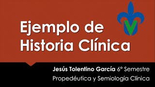 Ejemplo de Historia Clinica [upl. by Aivatnuahs]