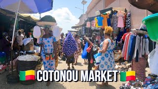 African Market life in Benin Cotonou  Plus grand marché d’Afrique de l’Ouest  DANTOKPA [upl. by Nobell]