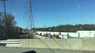 Northbound CSX M416 Intermodal Mixed Freight Parked In Lakeside VA [upl. by Eenhpad]