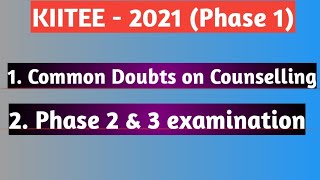 KIITEE  2021Phase 1 COUNSELLING  KIIT UNIVERSITY BHUBANESWAR [upl. by Ennavoj337]