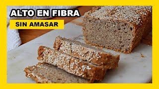 🔶 Como hacer PAN de AVENA receta INTEGRAL y SIN AMASAR [upl. by Annissa]