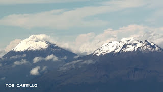 Volcanes Popocatepetl e Iztaccihuatl  Vista despegando del AICM CIUDAD DE MEXICO [upl. by Aillicec666]