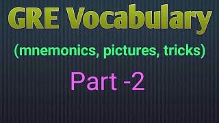 GRE vocabulary with mnemonics pictures and tricks  Magoosh  Barrons GRE words [upl. by Vinaya571]