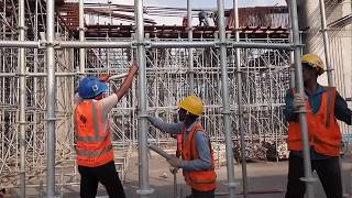 How to do Ringlock Scaffolding Falsework at Site Function amp Advantages [upl. by Ricky]