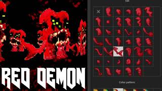 RED DEMONPony town Skin Tutorial [upl. by Pirnot]