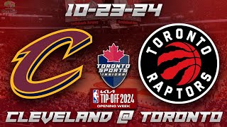 102324 Cleveland Cavaliers vs Toronto Raptors Game Audio  NBA LIVE Stream Gamecast amp Chat [upl. by Hilaire44]